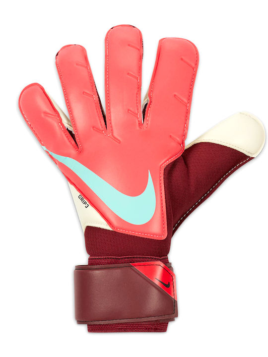 Nike Grip 3 Adults Goalkeeper Gloves Red
