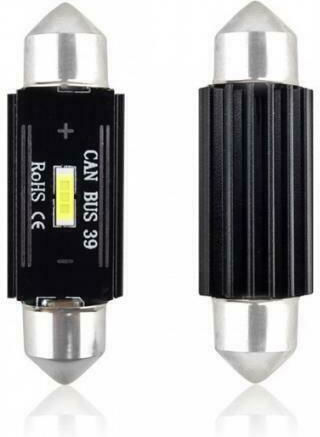 AMiO Λάμπες Αυτοκινήτου Canbus LED 5600K Ψυχρό Λευκό 12-24V 3.1W 2τμχ /AM