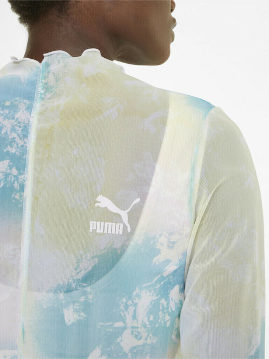 PUMA Crystal Galaxy Μπλούζα Porcelain