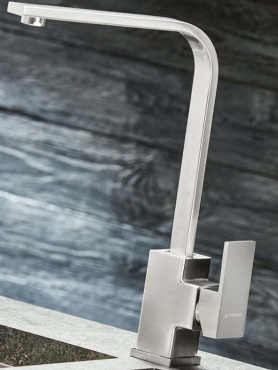 Pyramis Cecilia Kitchen Counter Faucet Silver