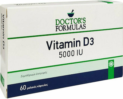 Doctor's Formulas Vitamin D3 Vitamina pentru Întărirea Sistemului Imunitar 5000iu 60 softgels