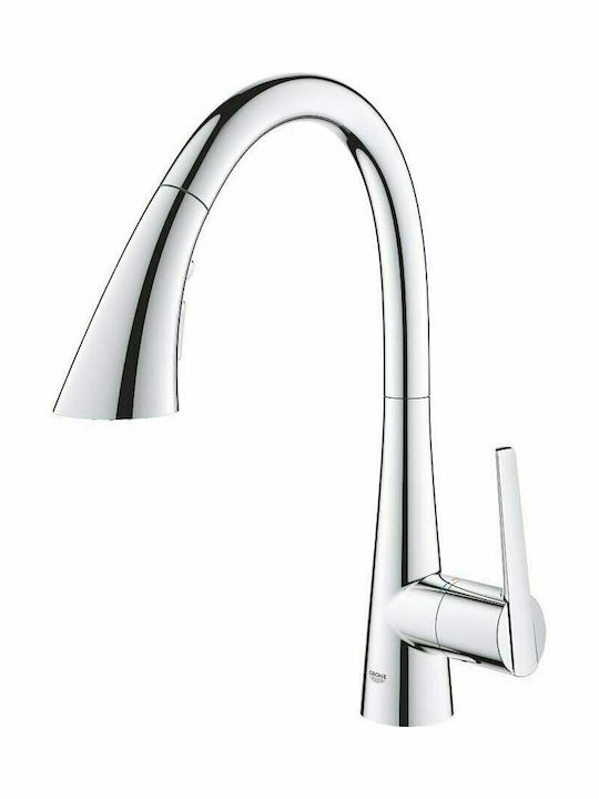Grohe Zedra Küchenarmatur Zähler mit Abnehmbare Dusche Chrom