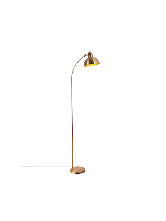 Varzan Floor Lamp H162xW20cm. with Socket for Bulb E27 Gold