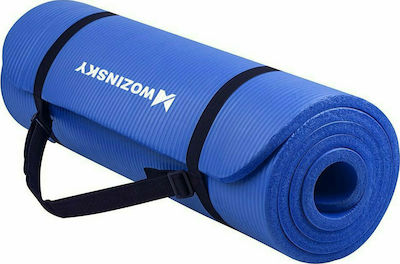 Wozinsky Στρώμα Γυμναστικής Yoga/Pilates Μπλε (181x61x1cm)