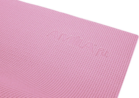 AMILA Στρώμα Γυμναστικής Yoga Ροζ (173x61x0.6cm)