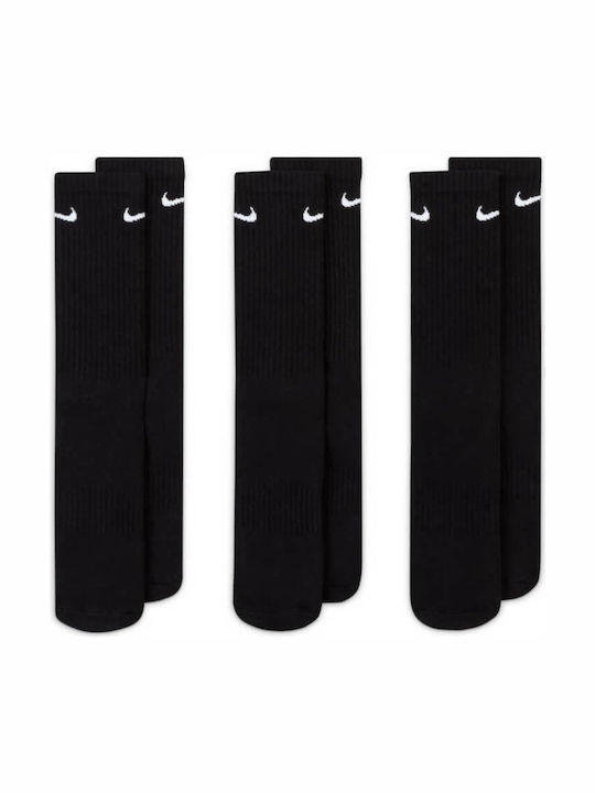 Nike Everyday Cushioned Αθλητικές Κάλτσες Μαύρες 3 Ζεύγη