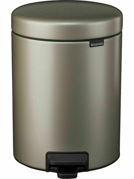 Brabantia New Icon 304422 Metallic Bathroom Basket 5lt Champagne