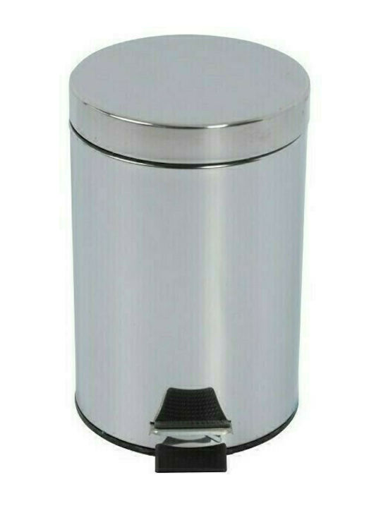 Karag Hotel Inox Toilet Bin 12lt Silver