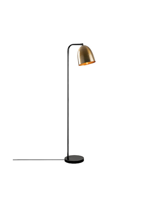 Tattoo Floor Lamp H120xW22cm. with Socket for Bulb E27 Gold