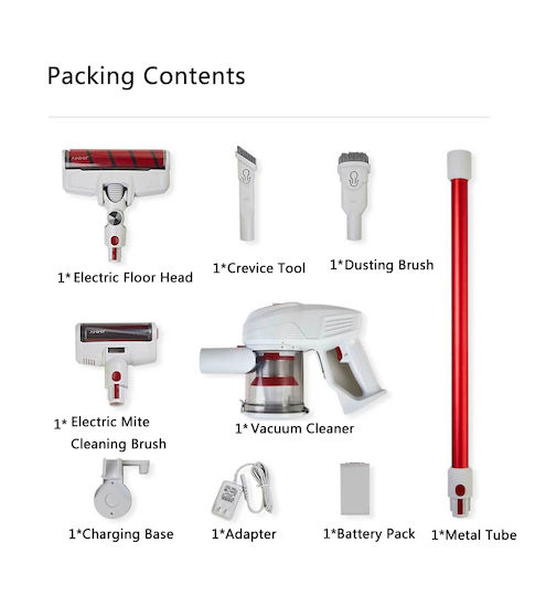 Jimmy JV51 Rechargeable Stick Vacuum 21.6V Red