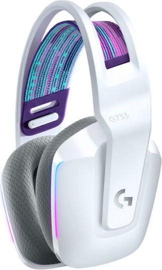 Logitech G733 Wireless Over Ear Gaming Headset with Connection USB White