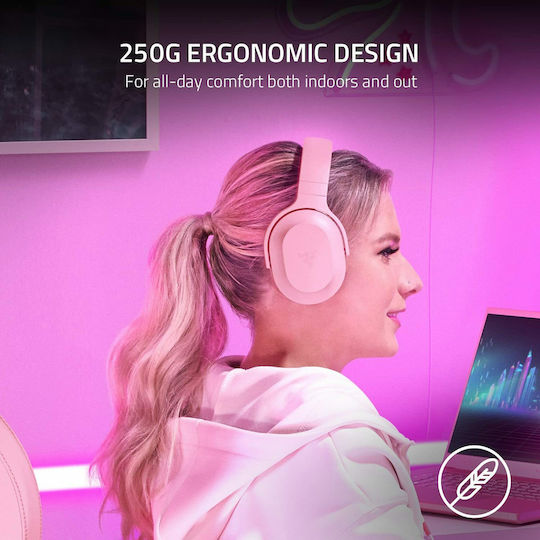 Razer Barracuda X (2021) Wireless Over Ear Gaming Headset with Connection USB / 3.5mm Quartz