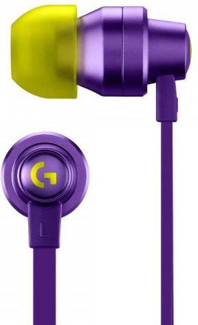 Logitech G333 In Ear Gaming Headset με σύνδεση 3.5mm Μωβ