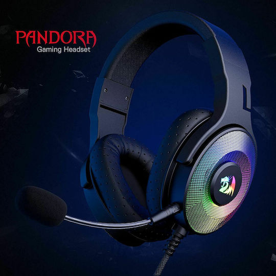 Redragon Pandora H350 RGB Over Ear Gaming Headset με σύνδεση USB