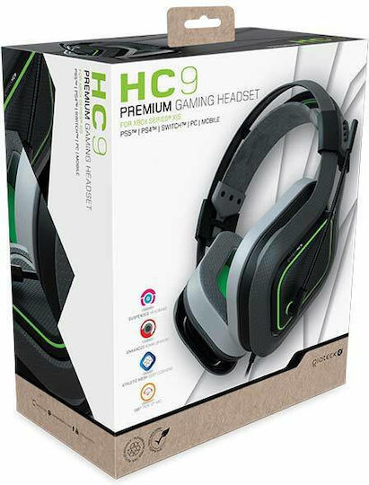 Gioteck HC-9 Über Ohr Gaming-Headset mit Verbindung 3,5mm Gray
