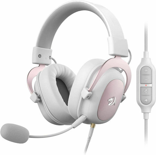 Redragon H510 Zeus Über Ohr Gaming-Headset mit Verbindung 3,5mm / USB Weiß