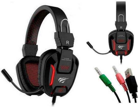 Havit H2168D Over Ear Gaming Headset με σύνδεση 3.5mm / USB