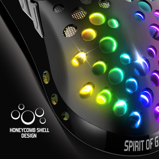 Spirit of Gamer Elite M80 RGB Gaming Ποντίκι 4200 DPI Μαύρο