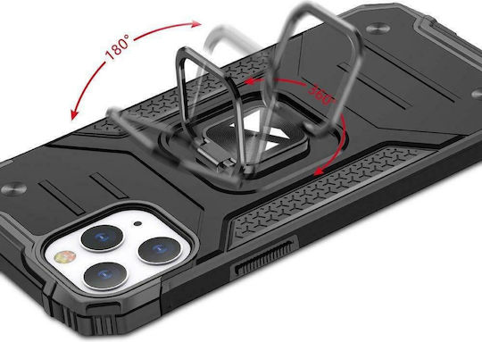 Wozinsky Ring Armor Kickstand Tough Rugged Back Cover Πλαστικό Μαύρο (iPhone 13)