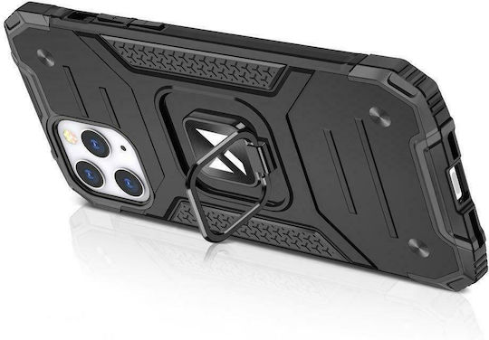 Wozinsky Ring Armor Kickstand Tough Rugged Back Cover Πλαστικό Μαύρο (iPhone 13)