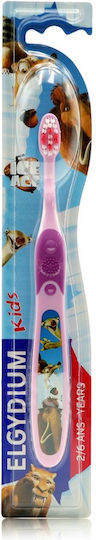 Elgydium Ice Age Kids Toothbrush for 2+ years Pink