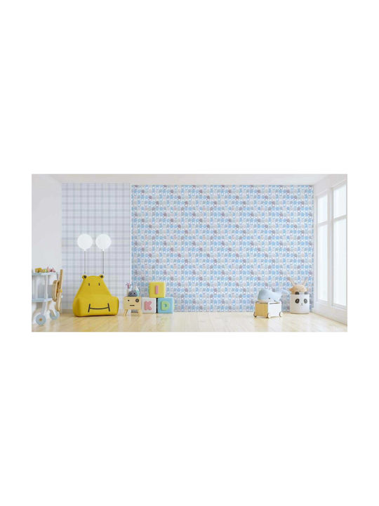 AS Creation Kids Wallpaper Fabric Blue / White L53xH1005εκ.