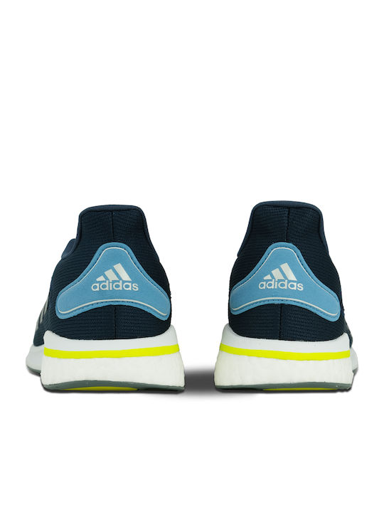 Supernova + Sport Shoes Running Crew Navy / Silver Metallic / Hazy Blue