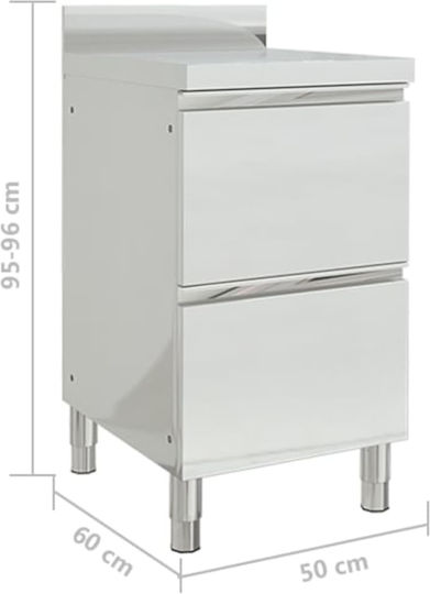 vidaXL Ερμάριο με Συρτάρια 50x60x