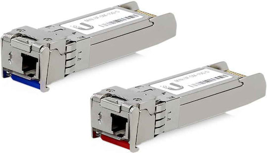 Ubiquiti Трансивър UF-SM-10G-S SFP Модул Едномодов Оптичен Кабел SMF 2 Бройки