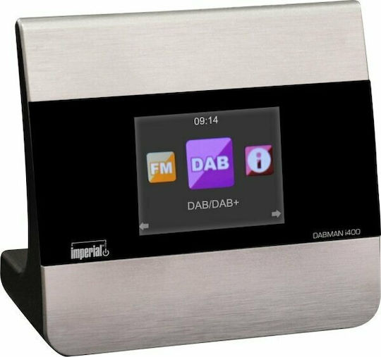 Imperial AV Dabman i400 Tabletop Radio Electric DAB+ with Bluetooth and USB Silver