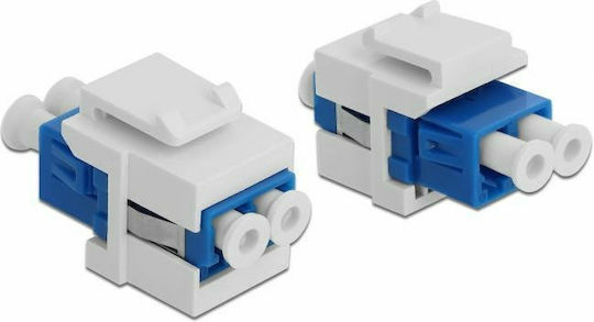 DeLock Lc Duplex Singlemode Keystone Blue/White
