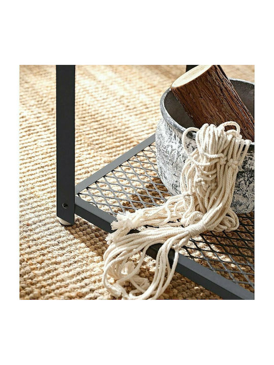 Square Side Table Wooden Brown 45x45x55cm