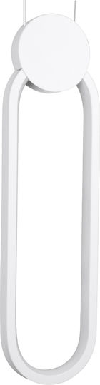 GloboStar Ildi Ceiling Light White LED with Adjustable White Light 10x38x38cm