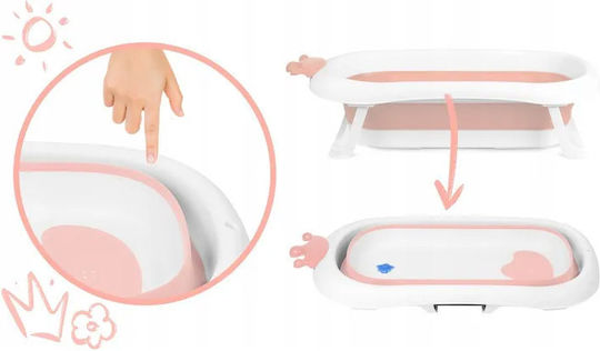 Ricokids Сгъваема Бебешка Вана RK-280 White/Pink