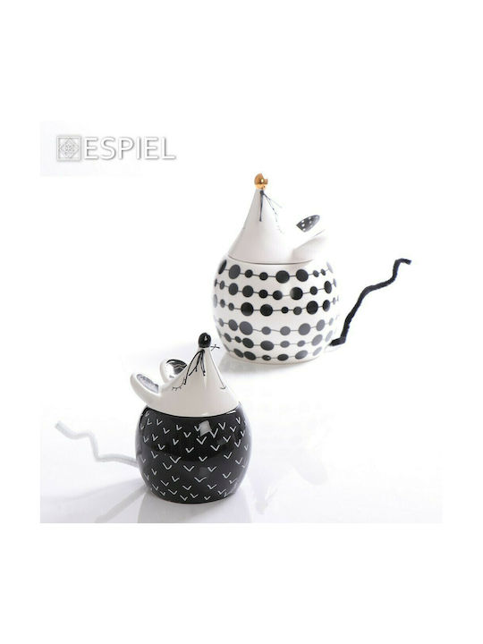 Espiel Decorative Vase Black 11x10.7x15.3cm