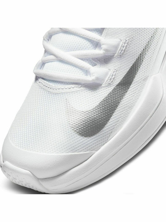 Nike Court Vapor Lite Γυναικεία Παπούτσια Τένις για Σκληρά Γήπεδα White / Metallic Silver