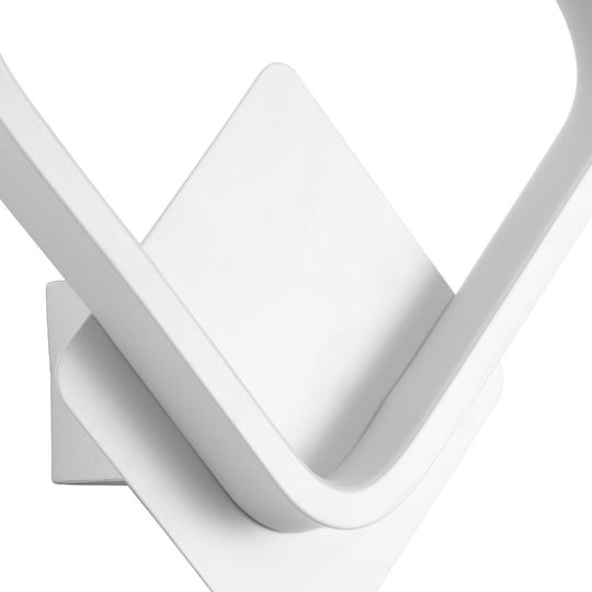 GloboStar Lena Modern Lumină de Perete cu LED Integrat și Lumină Alb Reglabil 25x29.5cm