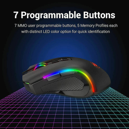 Redragon M602-KS RGB Геймърска Мишка 4000 DPI Черен