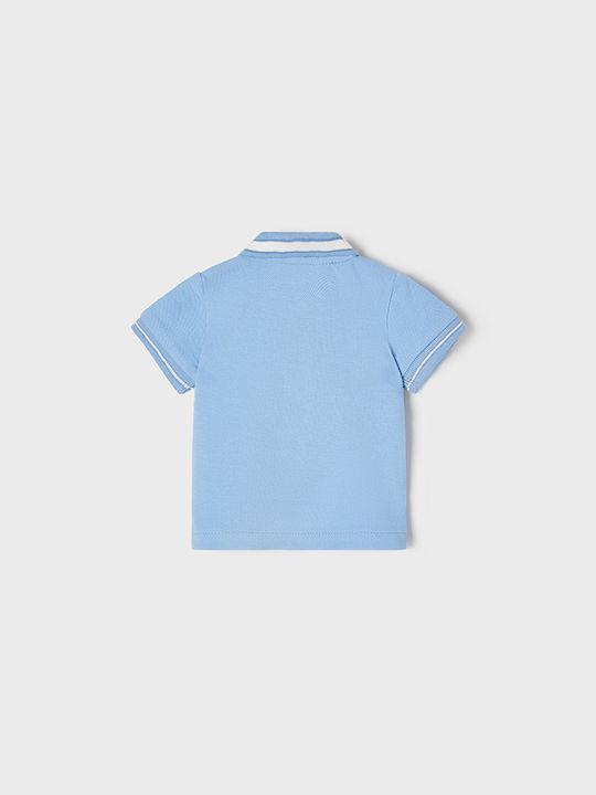 Mayoral Kids Polo Short Sleeve Light Blue