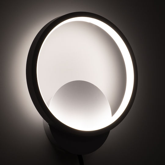 GloboStar Ted Modern Lamp Wall with Integrated LED and Adjustable White Light 20x23cm