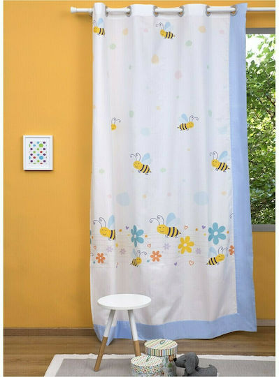 Fennel Easter Bunny Kids Curtain with Rod Pocket