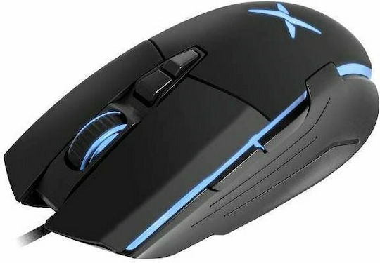 Delux M522BU RGB Геймърска Мишка 6400 DPI Черен
