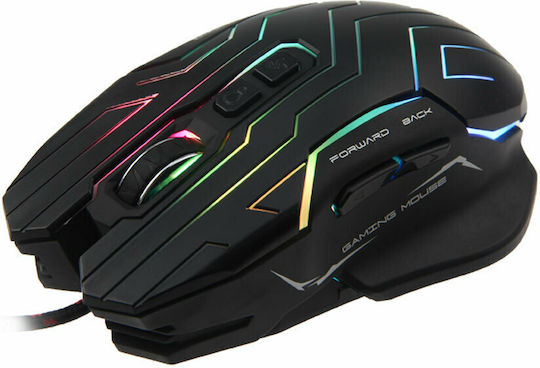 Meetion Dazzling GM22 RGB Gaming Ποντίκι 4800 DPI Μαύρο