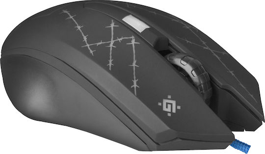 Defender Forced Mouse GM-020L RGB Gaming Ποντίκι 3200 DPI Μαύρο