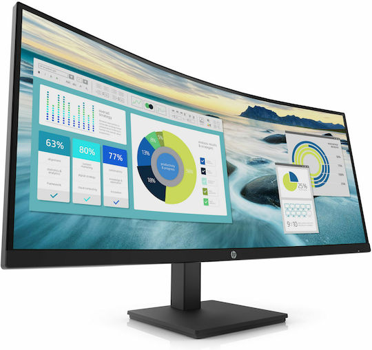 HP P34hc G4 Ultrawide VA Curved Monitor 34" QHD 3440x1440 με Χρόνο Απόκρισης 5ms GTG
