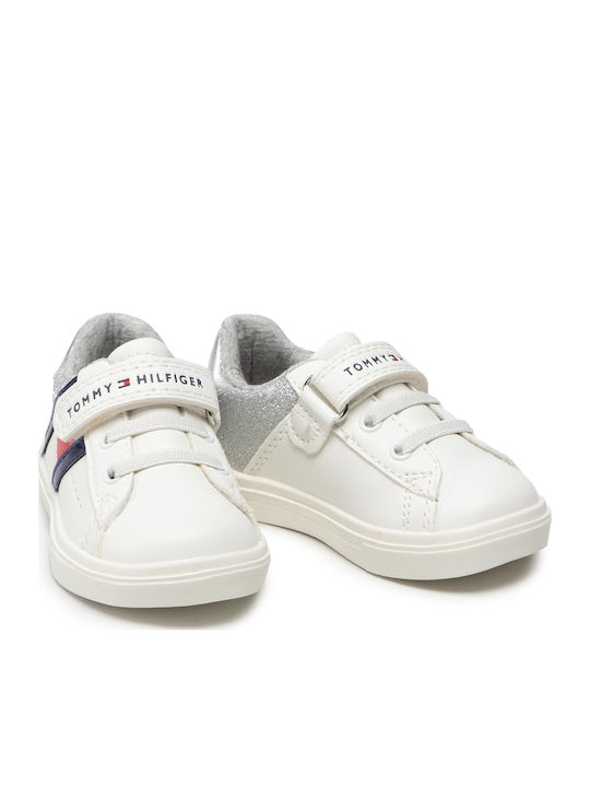 Kids Sneakers with Scratch White