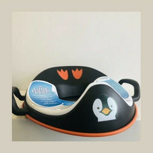 ProBaby Toddler Toilet Seat Little Trainer Seat with Handles Black