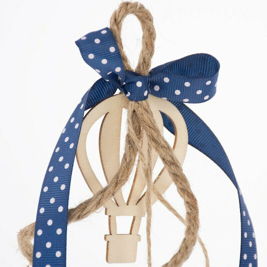 Christening Favor with Decorative Hot Air Balloon made of Fabric