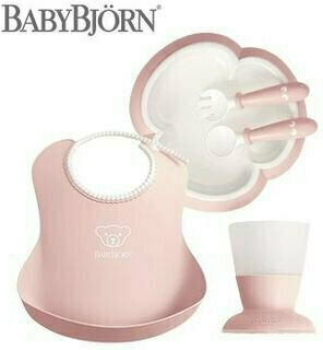 BabyBjorn Feeding Set Baby Dinner Set made of Plastic Pink 5pcs