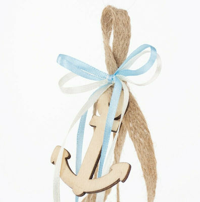 Christening Favor with Decorative Item Άγκυρα made of Wood